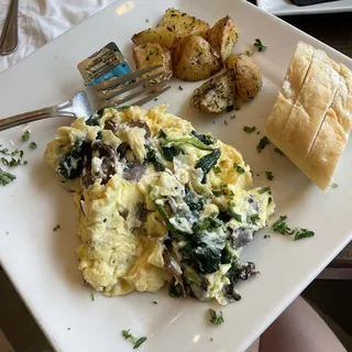 Goat Cheese. Roasted Mushroom & Spinach