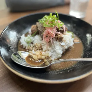 Filipino Adobo Pork with Sticky Rice