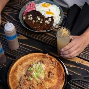 Cornbread Pancake + Hot Fried Chicken