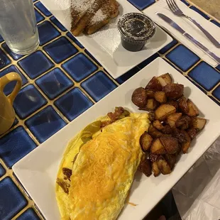 Star Omelette with French Toast