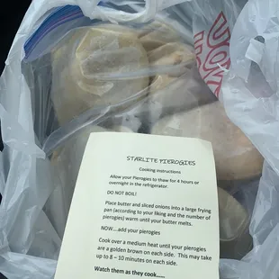 Don't forget to order your frozen pierogies to go &amp; make them at home. So gooood!!