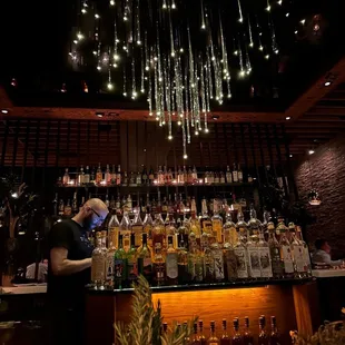 Front center view of bar