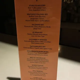 Specialty Cocktails