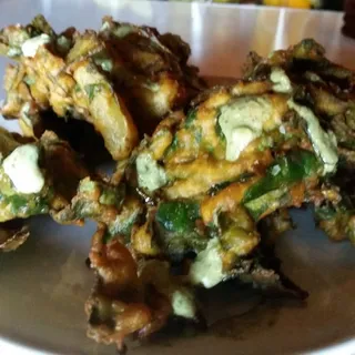 Chickpea Battered Greens