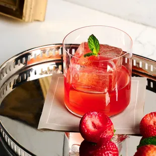 Neon Strawberry Grasshopper