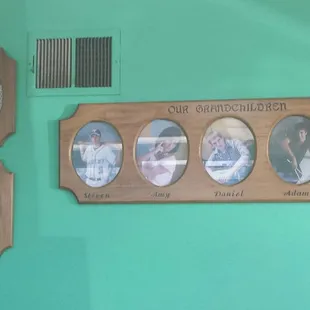 a family picture on the wall