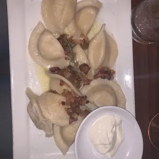 Cheddar and Potato Pierogies