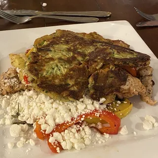 Zucchini Pancake with Chicken