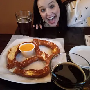 It's as big as her head.