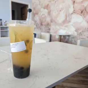 a cup of boba