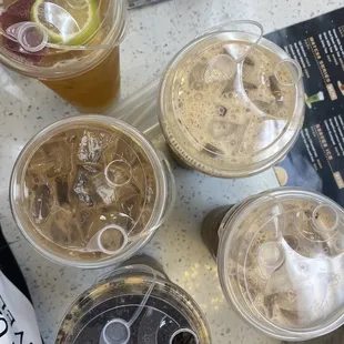 All the drinks!