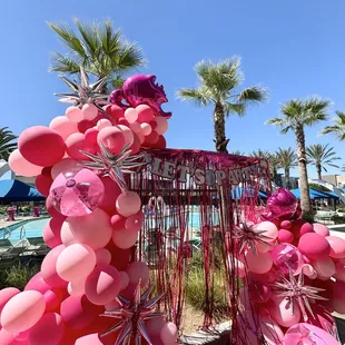 Barbie balloon garland