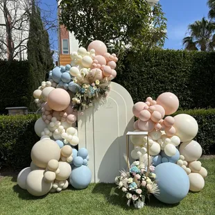Gender reveal. Provided all floral,backdrop &amp;pedestal.
