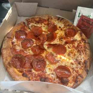 Small pepperoni pizza!