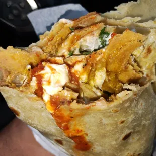 Chilaquiles burrito