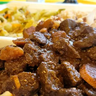 Close Up Stew Beef