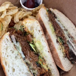 BBQ sandwich is sticky sweet and so dang delicious!!!