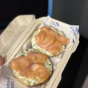 Nova Lox with Jalapeño shmeer