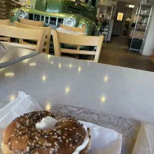 Everything medium toasted with smear