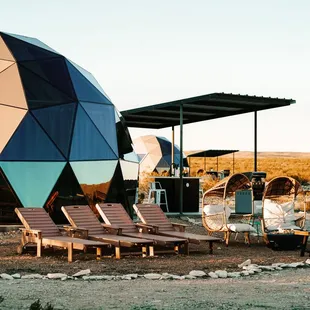 Each dome is spaced 200&apos; apart for privacy while maintaining the expansive desert views