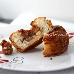 Inside of Hazelnut Praline Kouign Amann ($4.50) - good! Great flavor, balanced and not overly sweet. Texture is soft (not crispy)