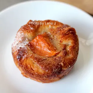 Seasonal Persimmon with Almond Frangipane Kouign Amann ($5) - texture is a bit soggy but I like the flavors! Quite sweet.