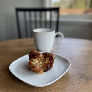 Caramelized Pear kouign amann is so delicious with a cuppa Earl Grey.