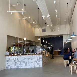 the interior of the restaurant