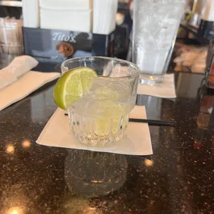 a glass of lemonade