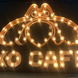 xo cafe sign