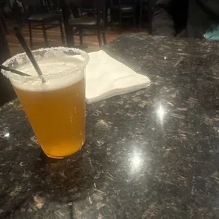 I am just out done I am here at starter and this is a 16 dollar dusse drink and then mf put it in a cup like this u gotta be kidding me