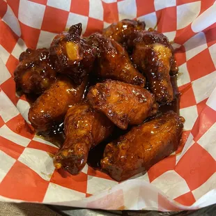 Bourbon chicken wings