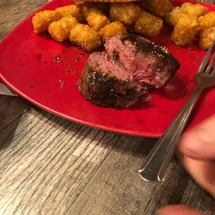 My son's "medium" steak he had diarrhea all night. Thanks for the long night with a sick kid.