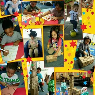 Encouraging Teamwork, Creativity, early writing and reading skills! BLOCK DAY!