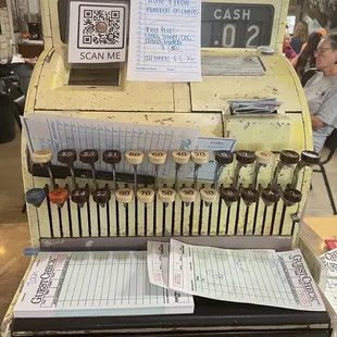 Loved the nostalgic cash register too!