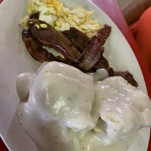 Classic with one scrambled egg.