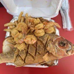 Snapper &amp; Shrimp combo