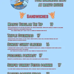 Most Recent Menu!