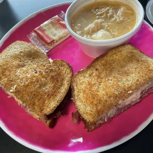 Reuben with Chicken and Dumpling Soup