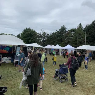 A little rain won't stop people from coming to the show!