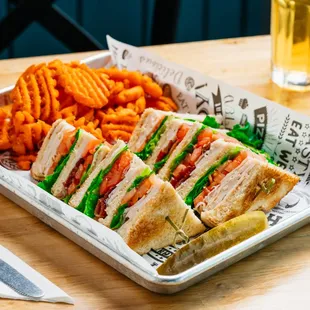 Turkey Bacon Club Sandwich