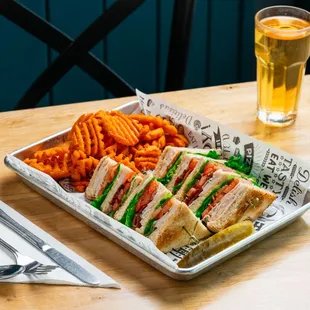 Turkey Bacon Club Sandwich