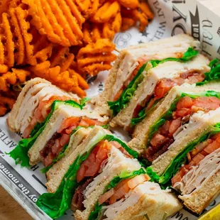 Turkey Bacon Club Sandwich