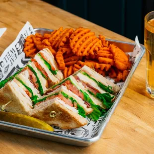 Turkey Bacon Club Sandwich