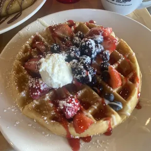 Very berry belgium waffle