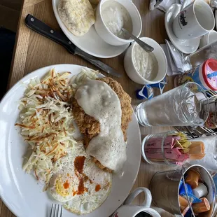Chicken Fried Chicken and Eggs