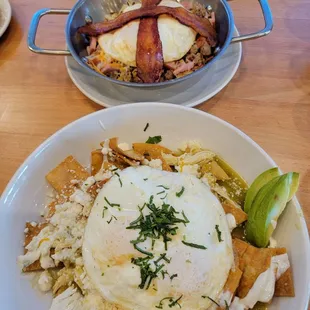 Chilaquiles and whole hog skillet