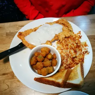 Chicken Fried Chicken & Eggs