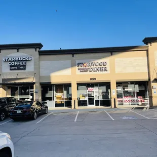 the exterior of the restaurant