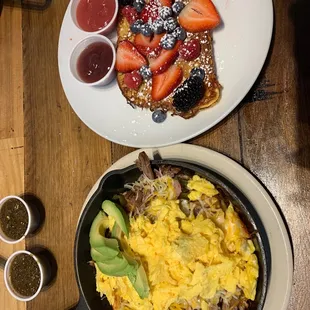 Southwest Brisket Skillet and Very Berry French Toast